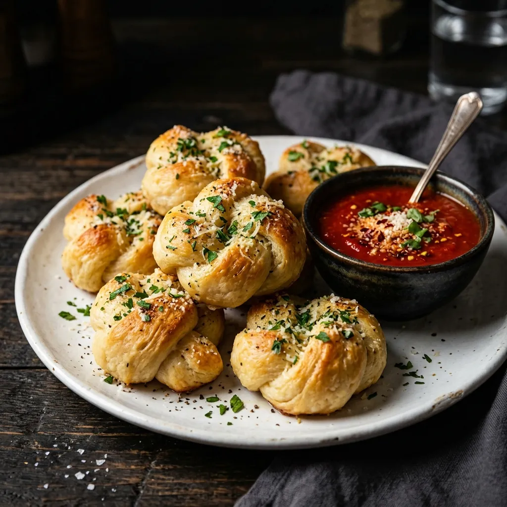 Pastalicious fresh-baked garlic knots — a perfect starter or side