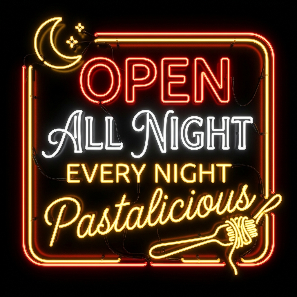 Pastalicious Open All Night, Every Night