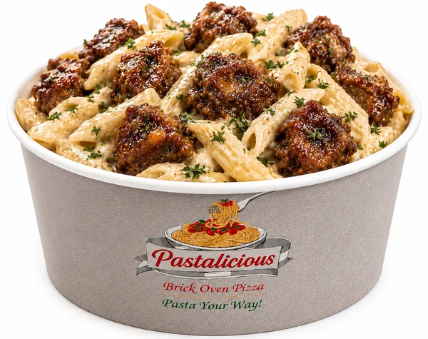 Premium savory oxtail alfredo pasta