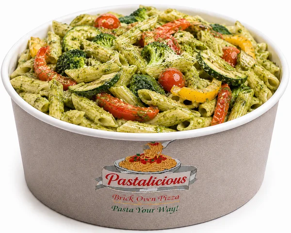 Vegetarian pesto penne pasta